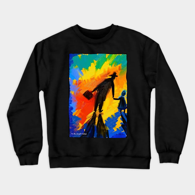 To the bright Future Crewneck Sweatshirt by zmudart